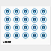 Autocollant de badge de police (Feuille)