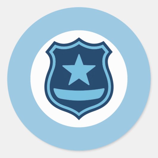 Autocollant de badge de police (Devant)