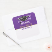 Autocollant de badge de réunion de classe mat pers (Enveloppe)