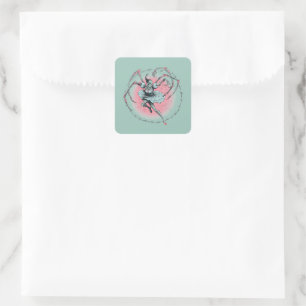 Autocollant de ballerine squelette effrayant