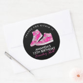 Autocollant de ballon de baskets rose (Enveloppe)