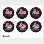 Autocollant de ballon de baskets rose (Feuille)