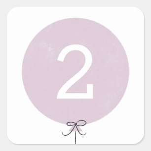 Autocollant de ballon - lavande