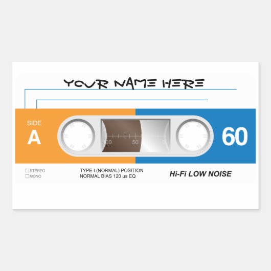 Autocollant de bande de cassette (Devant)