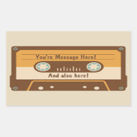 Autocollant de bande de la cassette de message per