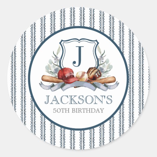 Autocollant de baseball, fête de baseball (Devant)