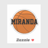 Autocollant de basket-ball personnalisé (Feuille)