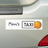 Autocollant de basketball de taxi de maman (En voiture)