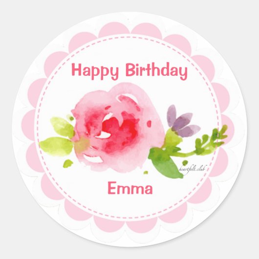 Autocollant de beauté aquarelle (Devant)