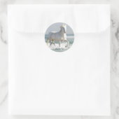 Autocollant de beauté d'océan de cheval (Sac)