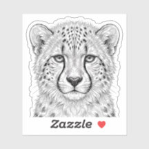 Autocollant de bébé guépard