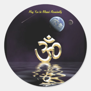 Autocollant de bénédiction d'Aum