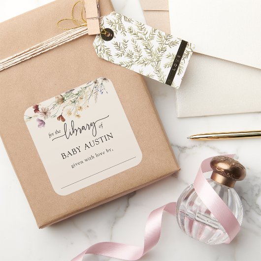 Autocollant de bibliothèque Boho