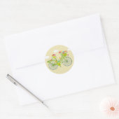 Autocollant de bicyclette florale vintage mignon (Enveloppe)