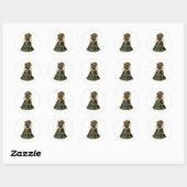 Autocollant de bijoux de temple de mariage de chat (Feuille)