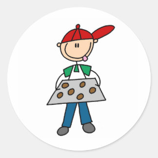 Autocollant de biscuits de cuisine pour garçons