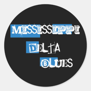 Autocollant de bleus de delta du Mississippi