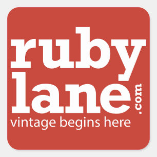 Autocollant de bloc de couleur Ruby Lane