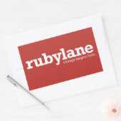 Autocollant de bloc de couleur Ruby Lane (Enveloppe)