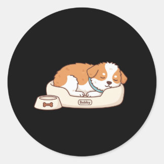 Autocollant de Bobby le chien endormi : Chien mini