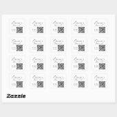 Autocollant de boisson de mariage QR Code pour la (Feuille)