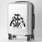 autocollant de boîte aux lettres de l'atelier (Sur valise)