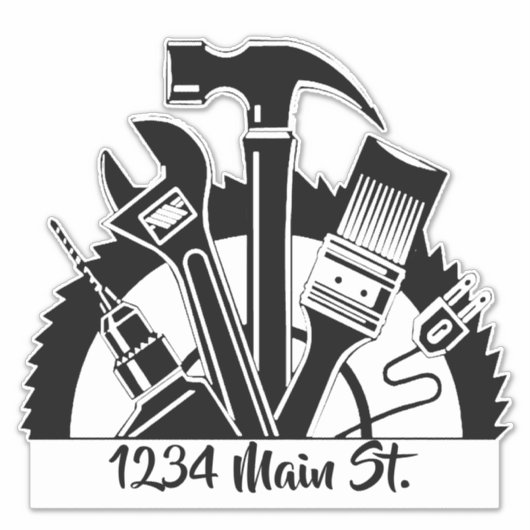 autocollant de boîte aux lettres de l'atelier (Devant)