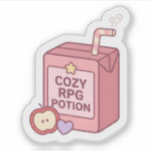 Autocollant de boîte de jus de potion RPG mignon K (Devant)