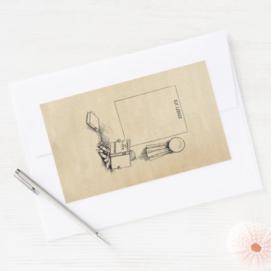 Autocollant de boîte Outcault "Ex Libris" (Enveloppe)