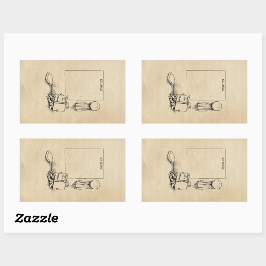 Autocollant de boîte Outcault "Ex Libris" (Feuille)