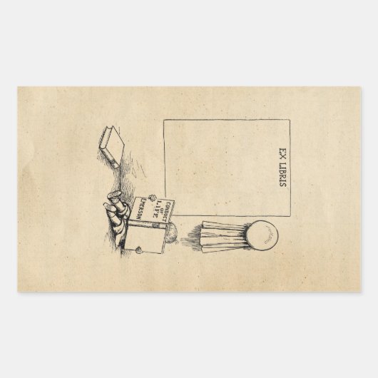 Autocollant de boîte Outcault "Ex Libris" (Devant)