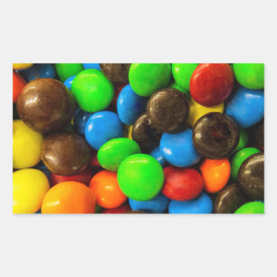 Autocollant de bonbons colorés