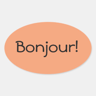 Autocollant de Bonjour
