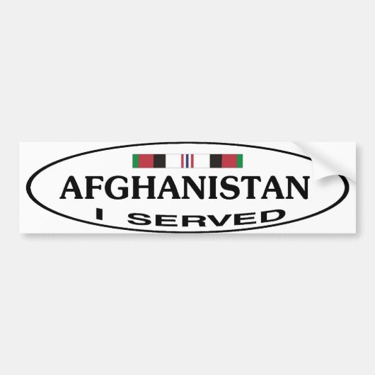 AUTOCOLLANT DE BOSSE DE L'AFGHANISTAN (Devant)