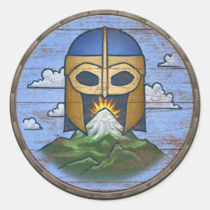 Autocollant de bouclier de Viking - le Valhöll