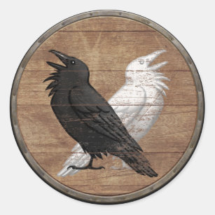 Autocollants Stickers Corbeau Viking Zazzle Be