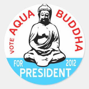 Autocollant de Bouddha d'Aqua