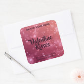 Autocollant de bougie chic pour la Saint-Valentin (Enveloppe)