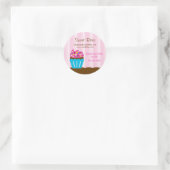 Autocollant de boulangerie Cupcake (Sac)