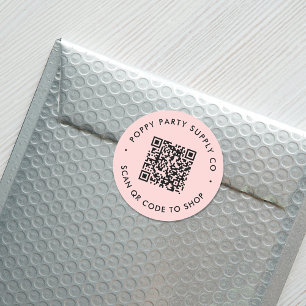 Autocollant de boutique de code QR personnalisé