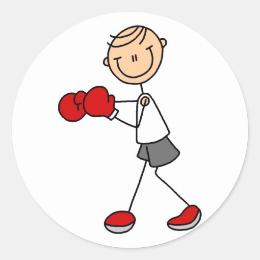 Autocollant de boxe à bâtonnets (Devant)