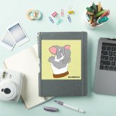 Autocollant de Bruce l'Éléphant, le cartoon strong (Couverture iPad)