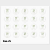 Autocollant de brunch Café Bébé Bébé (Feuille)