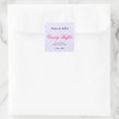 Autocollant de buffet de bonbons pourpre (Sac)