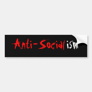 Autocollant de bumber d'Anti-Socialisme