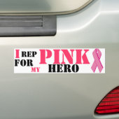 Autocollant de bumber de cancer du sein (En voiture)