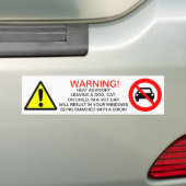 Autocollant de butoir consultatif de la chaleur (En voiture)