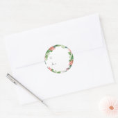 Autocollant de cadeau botanique de vacances (Enveloppe)