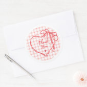 Autocollant de cadeau de la Saint-Valentin en form (Enveloppe)
