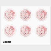 Autocollant de cadeau de la Saint-Valentin en form (Feuille)